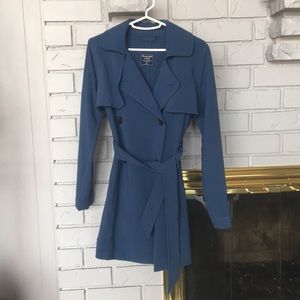 Blue Abercrombie Trench Coat